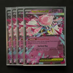 X4 Mega Diancie ex 041/094 Double Rare Playset Pokemon TCG: Phantasmal Flames NM - Image 1