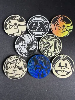 Pokemon TCG Jumbo Flipping Coins Lot Charizard Blastoise Dragapult Venusaur - Image 4