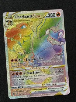 Charizard VSTAR 174/172 Rainbow Secret Rare Brilliant Stars Pokemon TCG - NM/MT - Image 1