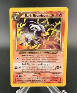 2000 Pokemon Dark Houndoom #7/105 Neo Destiny Holo Rare LP - Image 1