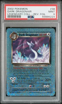 2002 POKEMON LEGENDARY COLLECTION #38 DARK DRAGONAIR-REVERSE FOIL PSA 9 - Image 1
