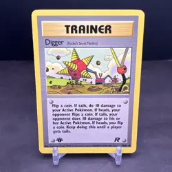 Pokemon 1st Edition Team Rocket Digger (Rocket's Secret Machine) 75/82 NS1 - Image 1