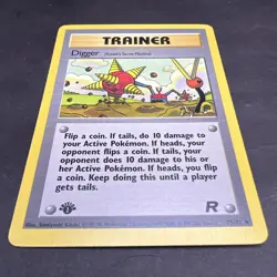 Pokemon 1st Edition Team Rocket Digger (Rocket's Secret Machine) 75/82 NS1 - Image 3