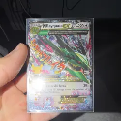 Pokemon M Rayquaza EX Full Art Holo Classic Collection 76/108 Celebrations Card - Image 1