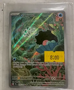 Pokemon TCG - CLAMPERL - #195/182 Sv10: Destined Rivals Holo | English - Image 1