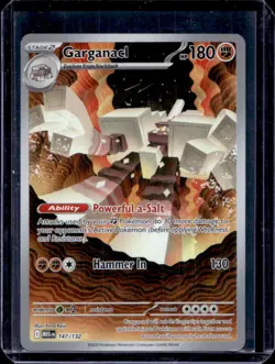 2025 Pokemon Mega Evolution MEG EN Garganacl Illustration Rare #147/132 - Image 1