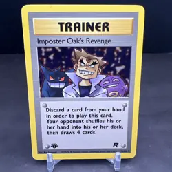Pokemon 1st Edition Team Rocket Imposter Oak's Revenge 76/82 NS1 - Image 1