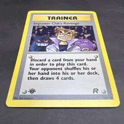 Pokemon 1st Edition Team Rocket Imposter Oak's Revenge 76/82 NS1 - Image 3