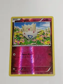 Togepi 43/108 LP Reverse Holo Roaring Skies Discontinued Fairy Type Pokemon Card - Image 2