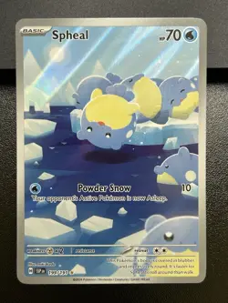 2024 Pokemon Surging Sparks SPHEAL Illustration Rare 199/191 Fresh NM (A) - Image 2