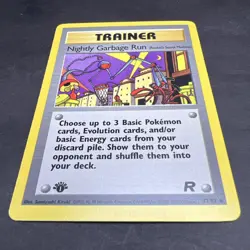 Pokemon 1st Edition Team Rocket Nightly Garbage Run 77/82 NS1 - Image 3