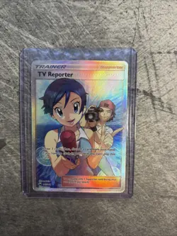 Pokemon TCG 2018 TV Reporter Full Art Trainer Celestial Storm 167/168 - Image 1