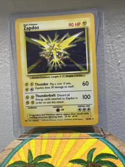 Pokemon TCG Zapdos Holo Rare Base Set 16/102 WOTC Vintage 1999 - Image 1