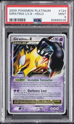 2009 POKEMON PLATINUM #124 GIRATINA LV.X-HOLO PSA 9 - Image 1
