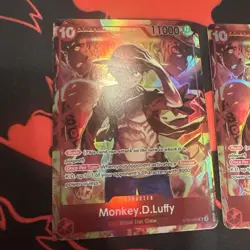 🔥🔥2x🔥🔥One Piece Treasure Booster Promo Monkey D. Luffy ST10-006 SR English - Image 2