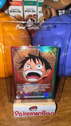 Monkey.D.Luffy Alt Art Leader OP13-001 - Carrying On His Will ENGLISH - NM - Image 1