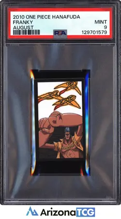 One Piece 2010 Franky August One Piece Hanafuda PSA 9 - Image 1