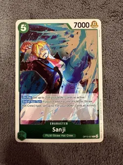 Sanji OP13-027 One Piece TCG Carrying On His Will FILM Straw Hat - NM - Image 1
