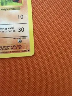 Pokemon TCG Charmander Shadowless 1st Edition, Base Set, Card 46/102 - Image 4
