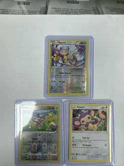 Lot Of 3 Aipom Pokemon Cards - Image 1