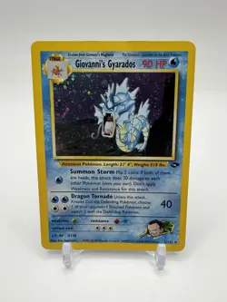 Pokemon TCG Giovanni's Gyarados Gym Challenge Holo Rare Card 5/132 - Image 1