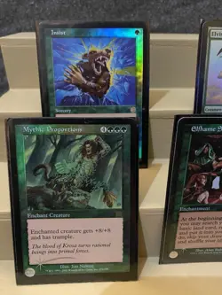 Magic: the Gathering MTG - 7 Holo Foil Green Forest Card Lot - Great Condition 885252081331 - Image 2
