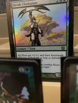 Magic: the Gathering MTG - 7 Holo Foil Green Forest Card Lot - Great Condition 885252081331 - Image 3