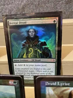 Magic: the Gathering MTG - 7 Holo Foil Green Forest Card Lot - Great Condition 885252081331 - Image 4