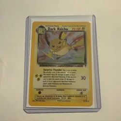 Pokemon TCG 2002 Legendary Collection Dark Raichu Holo Rare Card 7/110 - Image 1