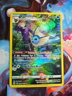 Vaporeon TG02 /TG30 Pokemon Brilliant Stars Sword & Shield Holo Rare Card NM - Image 1