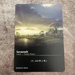 Savannah - Custom Art MTG Magic The Gathering Playtest Card - Image 1