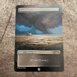 Scrubland - Custom Art MTG Magic The Gathering Playtest Card - Image 1