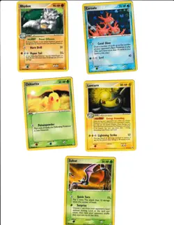 Pokemon EX Hidden Legends 5x Card Lot - Image 1