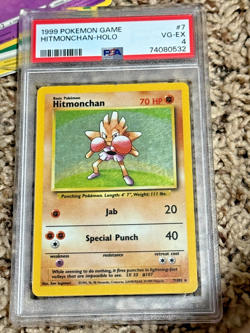 Pokemon Card - Hitmonchan - 1999 - Graded 4 - Base Set - Image 1