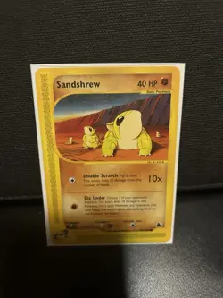 Pokemon Sandshrew Card 92/144 Skyridge Regular NM Condition - Image 3