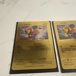 Pokemon TCG Gold Cards Pikachu Edits Immaculate Condition With Free Sleeve - 8 - Image 4