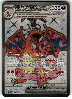 Charizard ex 215/197 SV03: Obsidian Flames HP Pokemon Card TCG - Image 1
