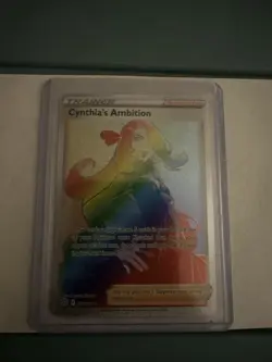 Cynthia's Ambition 178/172 - Brilliant Stars Secret Rainbow Rare Pokemon Card NM - Image 2