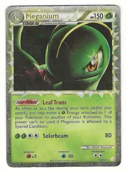 Pokemon TCG Meganium Prime HeartGold SoulSilver Holo Card 109/123 - Image 1