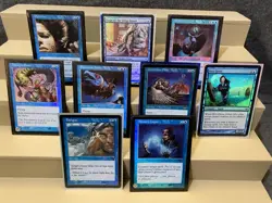 Magic The Gathering MTG - 9 Holo Foil Blue Island Card Lot - Great Condition! 696735808655 - Image 1