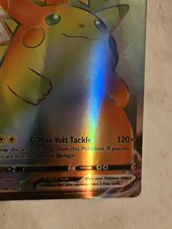 Pikachu VMAX Gigantamax G-Max Volt Tackle 188/185 Ultra Rare Pokemon Card NM TCG - Image 4