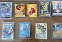 Pokemon card lot. Most good condition. but palkia vstar damaged - Image 1