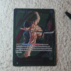 Bandai Roronoa Zoro Leader One Piece CCG OP01-021 Regular 5000 Power Card - Image 1