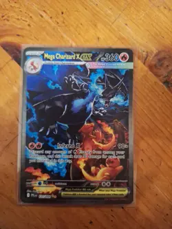 Mega Charizard x Ex 125/094 SR Full Art Phantasmal Flames English Pokemon Card - Image 1