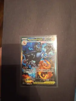 Mega Charizard x Ex 125/094 SR Full Art Phantasmal Flames English Pokemon Card - Image 3
