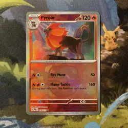 Pyroar (Prismatic Evolutions 16/131) Master Ball reverse holo Pokemon card - Image 1