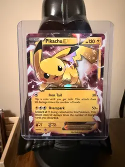 Pikachu EX XY84 Black Star Promo Pokemon Card - MP - Image 1