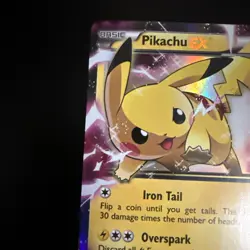Pikachu EX XY84 Black Star Promo Pokemon Card - MP - Image 4