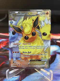 Flareon EX RC28 Generations: Radiant Collection Pokemon Card Moderately Played - Image 3