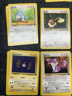 Vintage Pokemon Team Rocket Lot 35 Cards WOTC 1999 Dark Koffing Zubat Dratini - Image 4